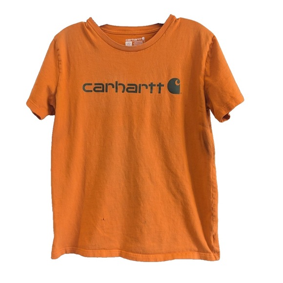 Carhartt Other - Carhartt Boys Large (14-16) SS Graphic T-Shirt - Orange - TK6156-B Distressed